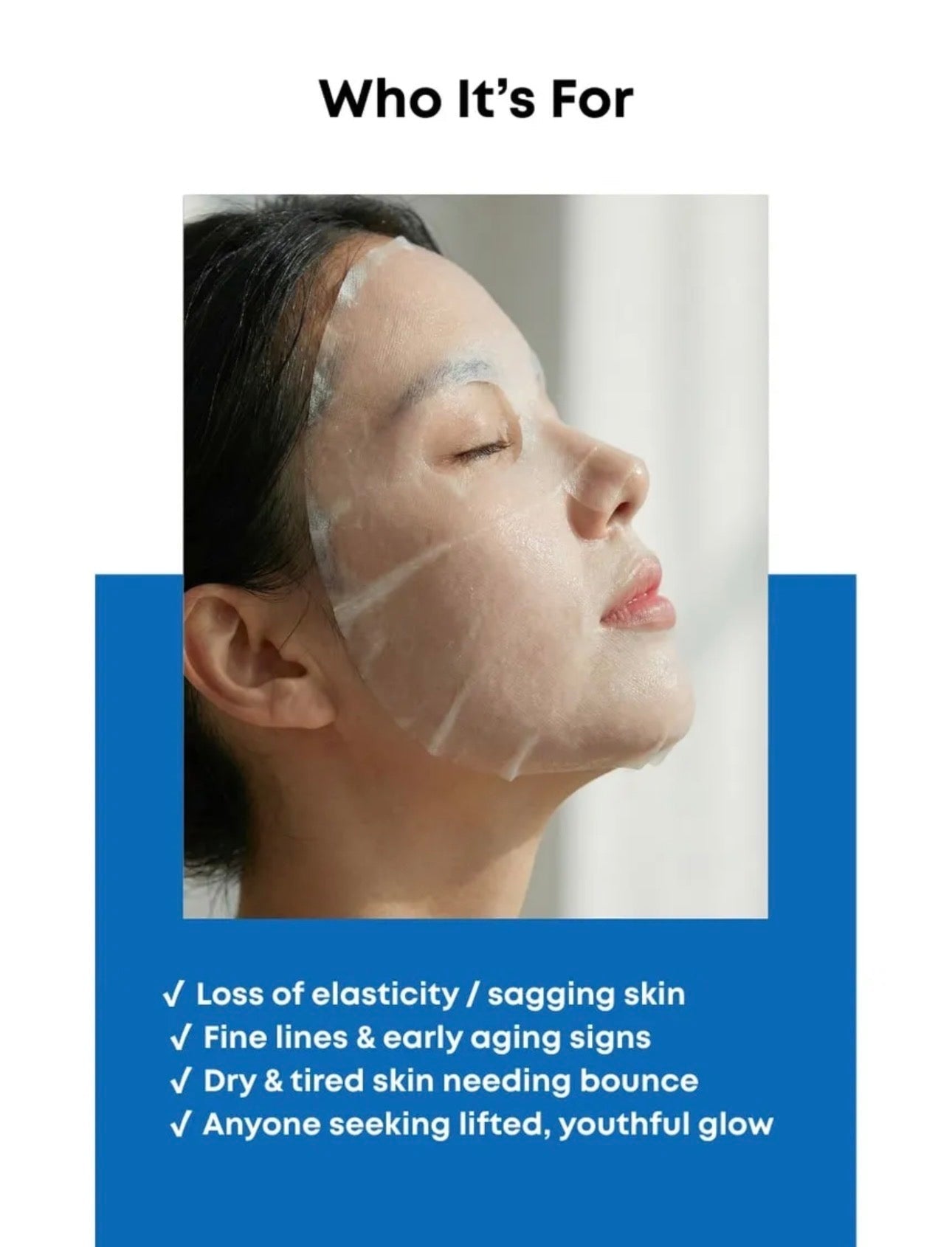 Nineless My Fit Sheet Mask - Collagen (1 Sheet) قناع الوجه ناينليس ماي فيت - الكولاجين - Princess Cosmetics Qatar