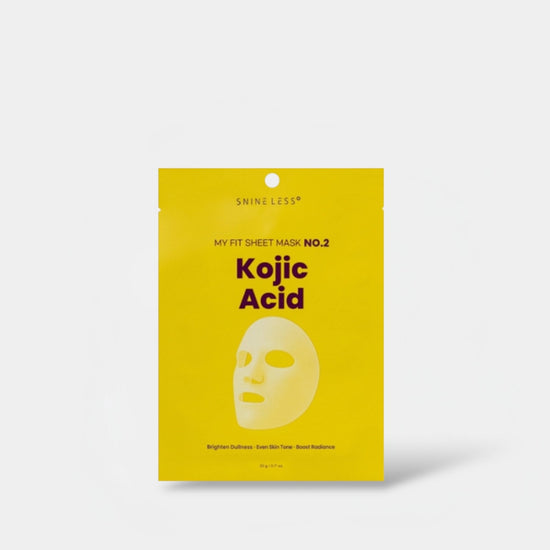 Nineless My Fit Sheet Mask - Kojic Acid (1 Sheet) قناع الوجه ناينليس ماي فيت - حمض الكوجيك - Princess Cosmetics Qatar