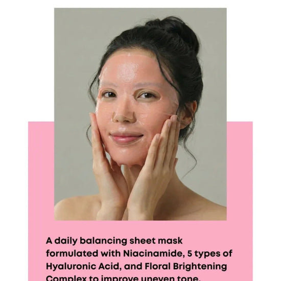 Nineless My Fit Sheet Mask - Niacinamide (1 Sheet) قناع الوجه ناينليس ماي فيت - نياسيناميد - Princess Cosmetics Qatar