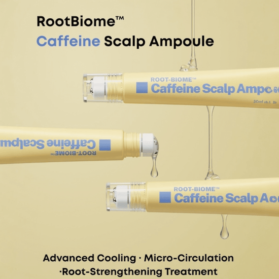 Nineless Root - Biome Caffeine Scalp Ampoule 20ml أمبولات ناينليس روت - بيوم الكافيين لفروة الرأس - Princess Cosmetics Qatar