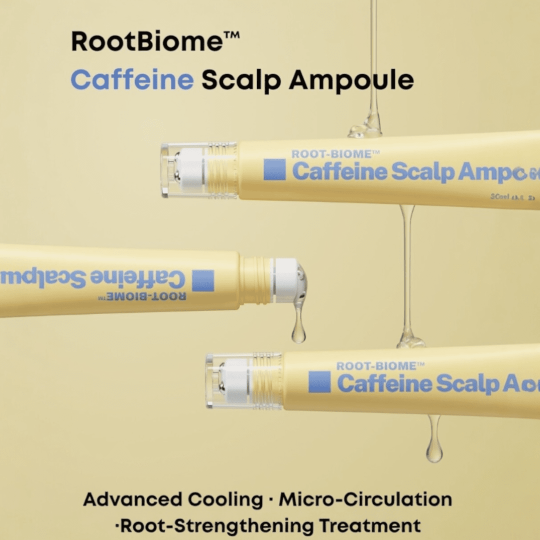 Nineless Root - Biome Caffeine Scalp Ampoule 20ml أمبولات ناينليس روت - بيوم الكافيين لفروة الرأس - Princess Cosmetics Qatar