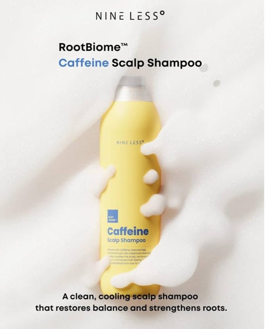 Nineless Root - Biome Caffeine Scalp Shampoo 300ml شامبو ناينليس روت - بايوم لفروة الرأس بالكافيين - Princess Cosmetics Qatar