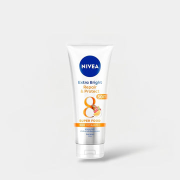 Nivea Extra Bright Repair & Protect Super Food Body Serum 320ml سيروم نيفيا سوبر فود لإصلاح وحماية البشرة - Princess Cosmetics Qatar