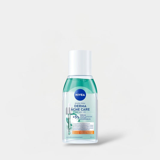Nivea Micellar Water Derma Acne Care 125ml ماء ميسيلار نيفيا للعناية بالبشرة المعرضة لحب الشباب - Princess Cosmetics Qatar