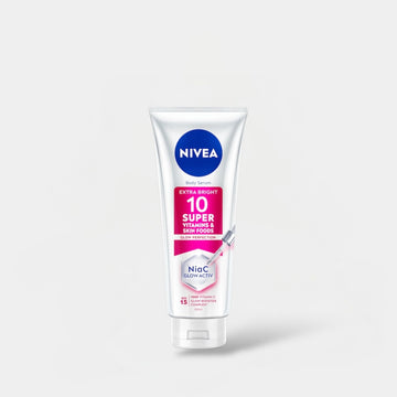 Nivea Super 10 Vitamins & Skin Foods Glow Protection Body Lotion 300ml لوشن الجسم نيفيا سوبر ١٠ فيتامينات وأطعمة للبشرة لحماية البشرة - Princess Cosmetics Qatar