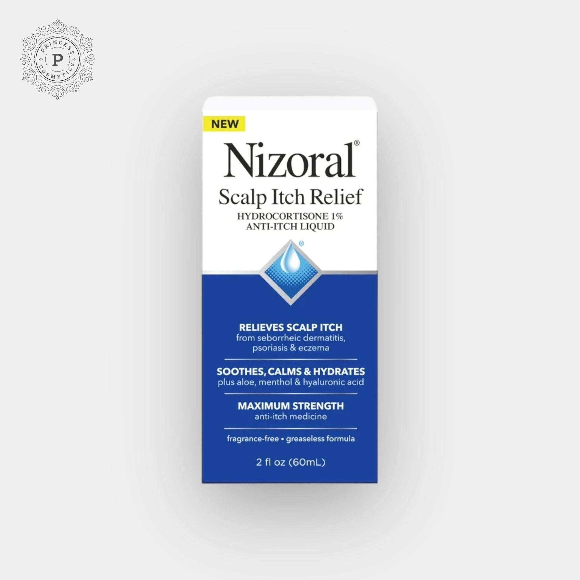 Nizoral Scalp Itch Relief Anti - Itch Liquid 60ml. سائل نيزورال المضاد للحكة لتخفيف حكة فروة الرأس، 60 مل - Princess Cosmetics Qatar