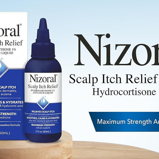 Nizoral Scalp Itch Relief Anti - Itch Liquid 60ml. سائل نيزورال المضاد للحكة لتخفيف حكة فروة الرأس، 60 مل - Princess Cosmetics Qatar