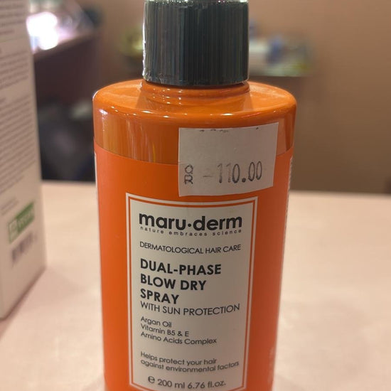 (NO BOX) Maruderm Dual - Phase Blow Dry Spray 200ml ماروديرم بخاخ جاف ثنائي الطور - Princess Cosmetics Qatar