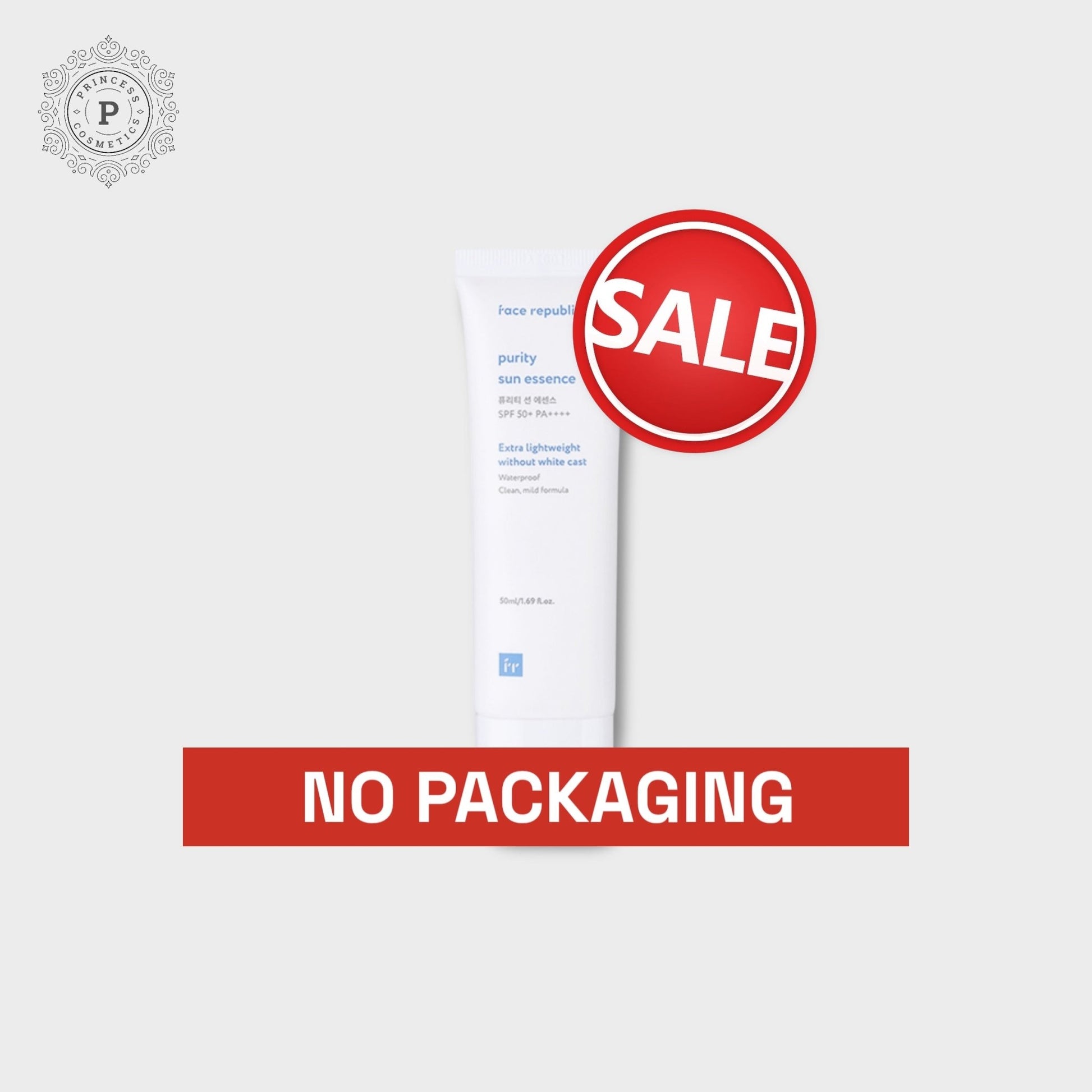 (NO PACKAGING) Face Republic Purity Sun Essence 50ml - EXPIRY: 01/2027 مستحضر فيس ريبابليك بيوريتي صن إسنس 50 مل - Princess Cosmetics Qatar