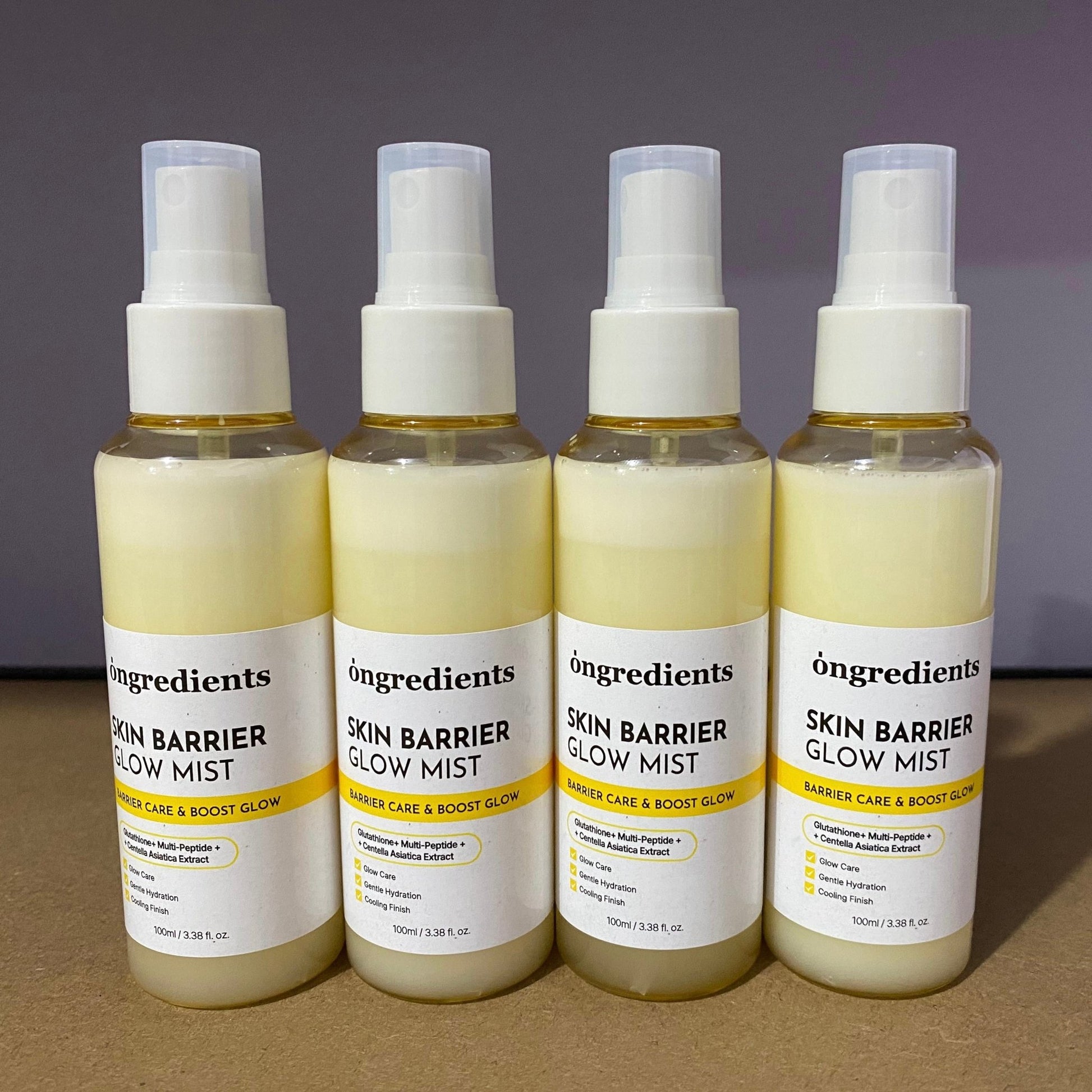 (NO PACKAGING) ongredients Skin Barrier Glow Mist 100ml مكونات بخاخ تفتيح حاجز البشرة - Princess Cosmetics Qatar