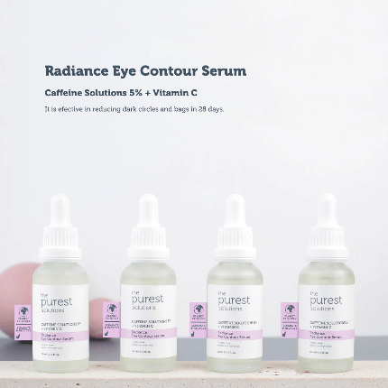 (NO PACKAGING) The Purest Solutions Radiance Eye Contour Serum 30ml. تا بيرست سولوسن سيروم راديانس لمحيط العين 30 مل. (لا يوجد تغليف) - Princess Cosmetics Qatar