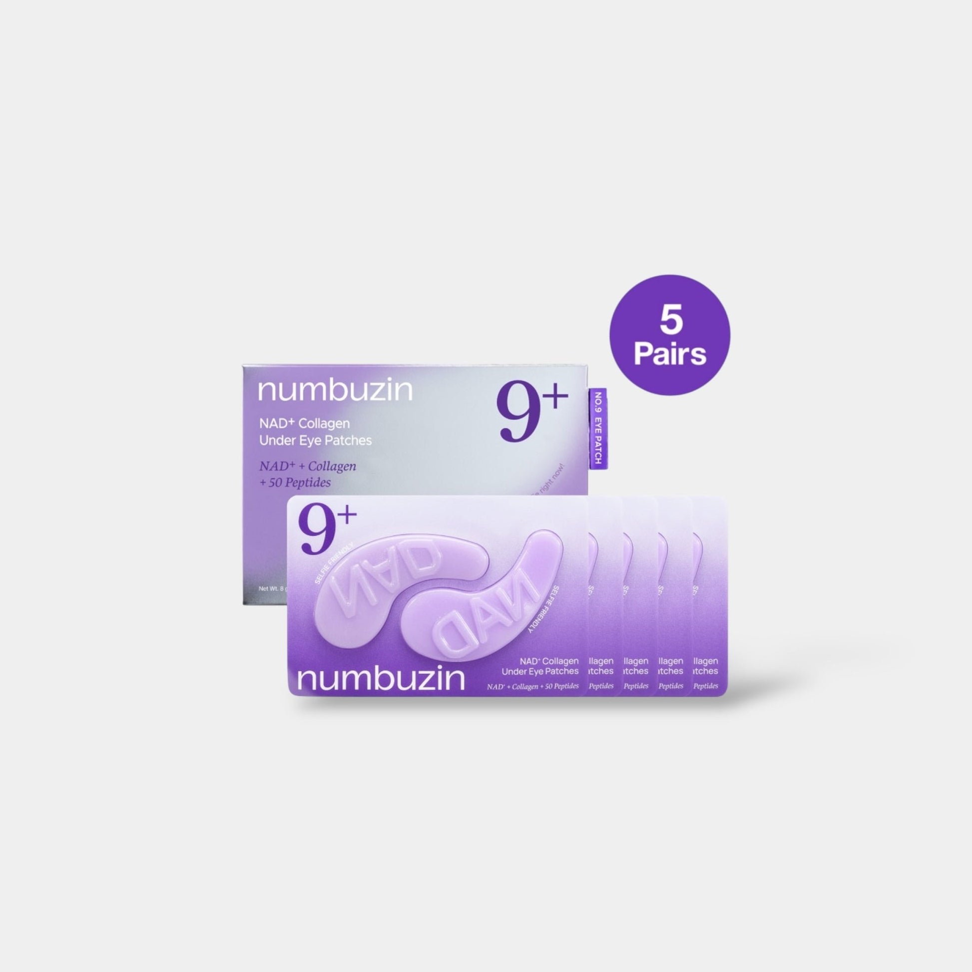 Numbuzin NAD + Collagen Under Eye Patches (5 Patches) رقعة نومبوزين NAD + الكولاجين تحت العين - Princess Cosmetics Qatar