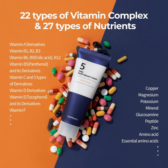 Numbuzin No 5 Daily Multi - Vitamin Cream. كريم نومبوزين رقم 5 اليومي متعدد الفيتامينات - Princess Cosmetics Qatar