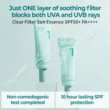 Numbuzin No.1 Clear Filter Sun Essence SPF50+ PA++++. نومبوزين رقم 1 فلتر شمسي شفاف SPF50+ Pa++++ - Princess Cosmetics Qatar