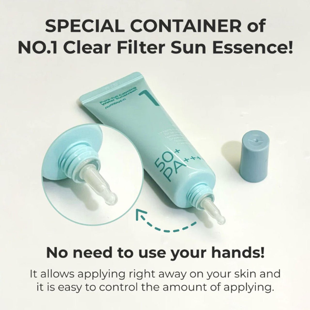 Numbuzin No.1 Clear Filter Sun Essence SPF50+ PA++++. نومبوزين رقم 1 فلتر شمسي شفاف SPF50+ Pa++++ - Princess Cosmetics Qatar