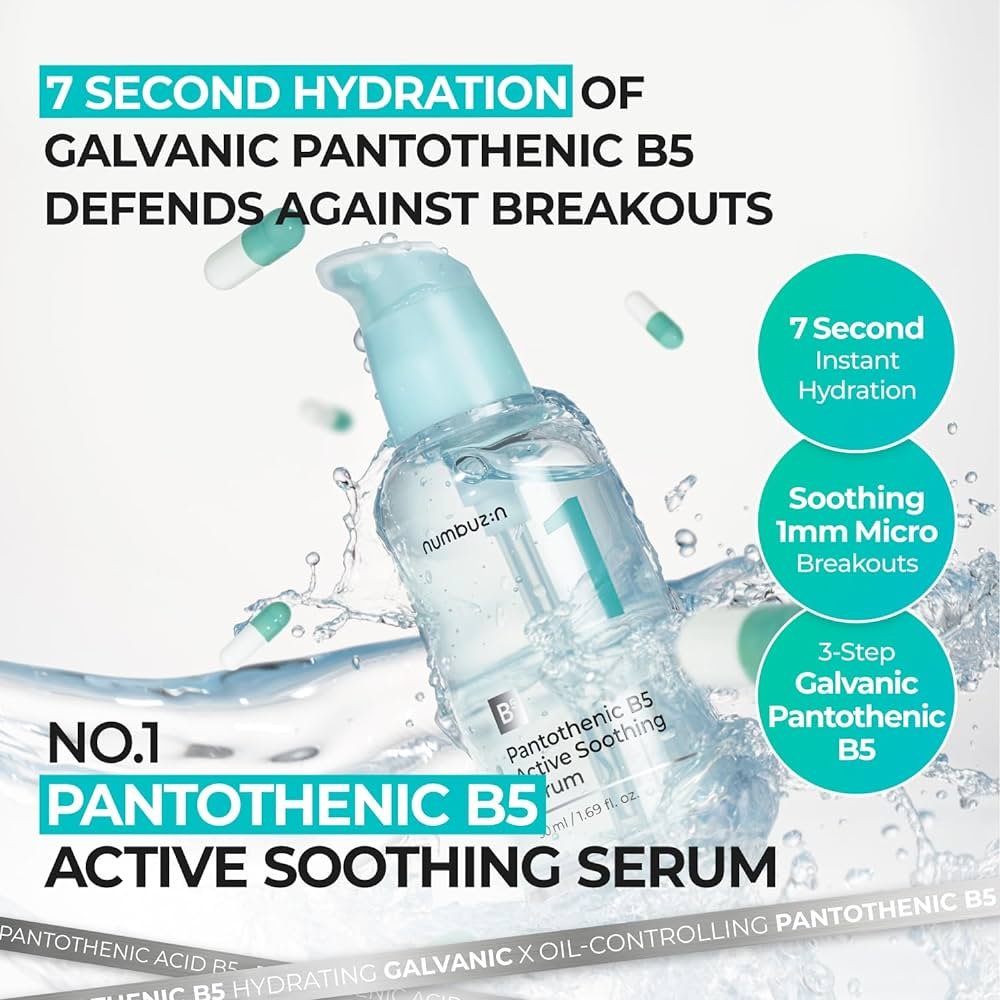 Numbuzin No.1 Pantothenic B5 Active Soothing Serum 50ml. مصل نومبوزين – Princess Cosmetics Qatar