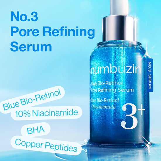 Numbuzin No.3 Blue Bio - Retinol Pore Refining Serum 30ml سيروم نومبوزين رقم 3 بلو بيو ريتينول لتنقية المسام - Princess Cosmetics Qatar