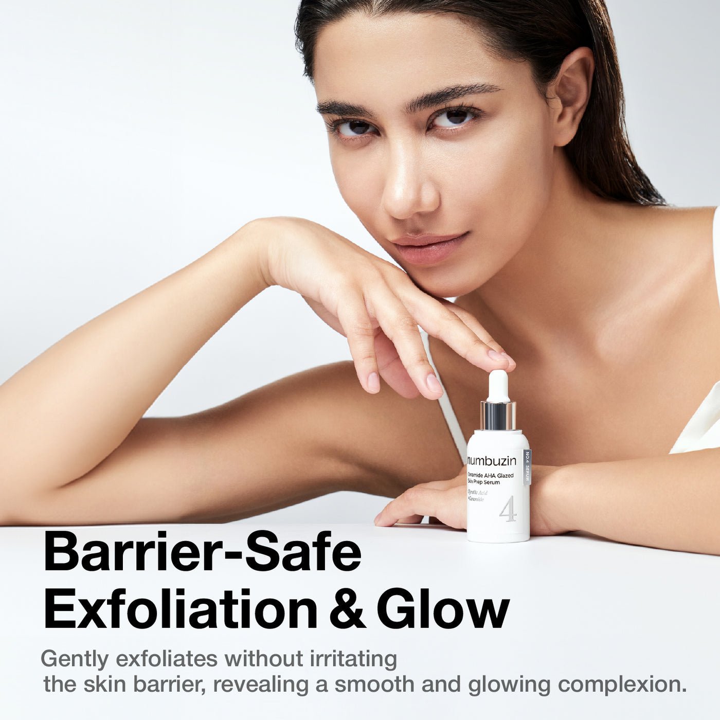 Numbuzin No.4 Ceramide AHA Glazed Skin Prep Serum 30ml سيروم نومبوزين رقم 4 سيراميد AHA لتحضير البشرة - Princess Cosmetics Qatar