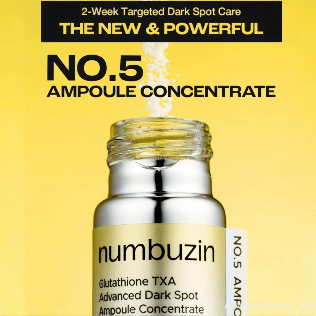 Numbuzin No.5 Glutathione TXA Advanced Dark Spot Ampoule Concentrate 1 Princess Cosmetics Qatar Numbuzin No.5 Glutathione TXA Advanced Dark Spot Ampoule Concentrate 1 Princess Cosmetics Qatar