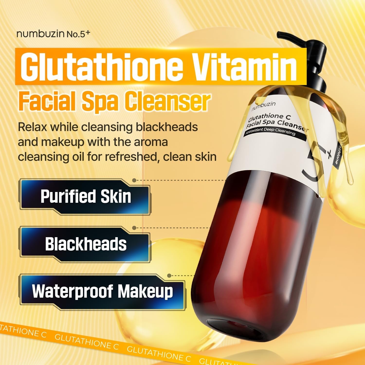 Numbuzin No.5+ Glutathione Vitamin Facial Spa Cleanser 200ml Princess Cosmetics Qatar Numbuzin No.5+ Glutathione Vitamin Facial Spa Cleanser 200ml Princess Cosmetics Qatar