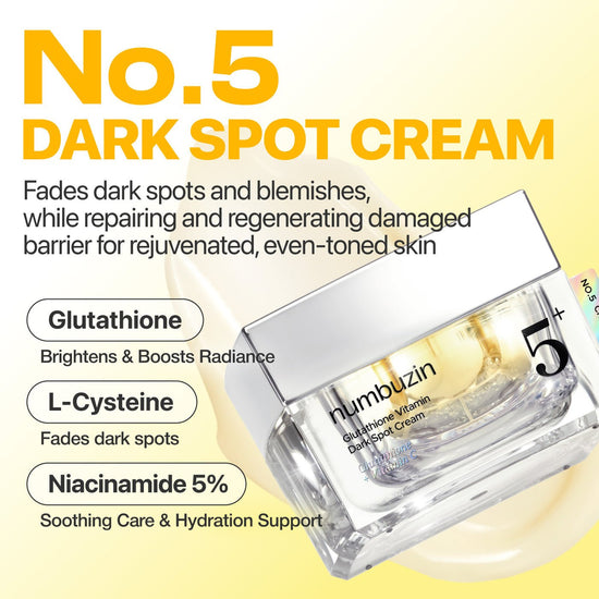 Numbuzin No.5+ Vitamin Glutathione Dark Spot Laser 50ml نومبوزين رقم 5+ فيتامين الجلوتاثيون ليزر البقع الداكنة - Princess Cosmetics Qatar