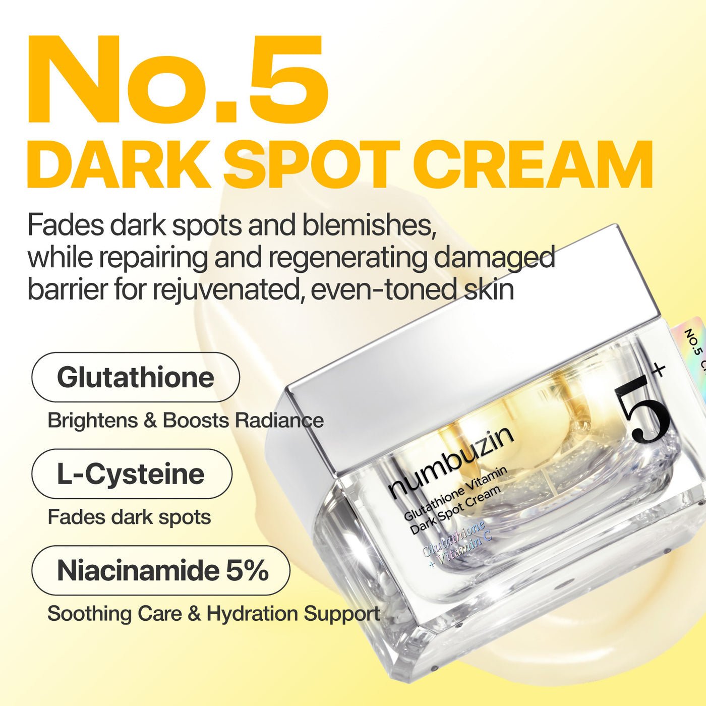 Numbuzin No.5+ Vitamin Glutathione Dark Spot Laser 50ml نومبوزين رقم 5+ فيتامين الجلوتاثيون ليزر البقع الداكنة - Princess Cosmetics Qatar