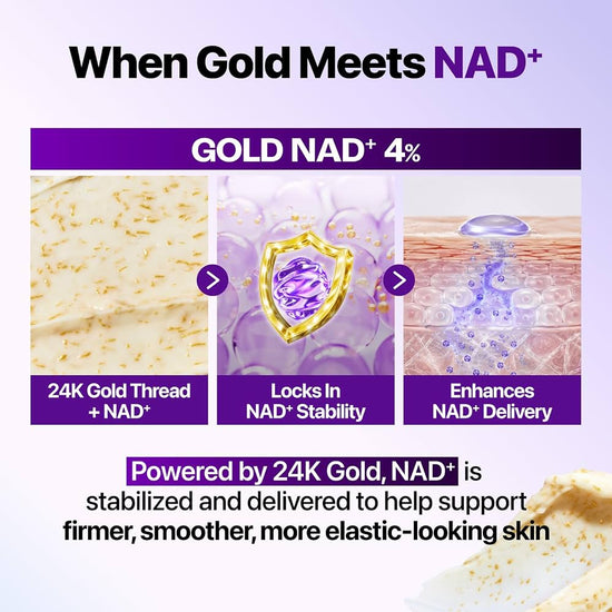 Numbuzin No.9 NAD + Gold 3D Firming Cream 50ml نومبوزين رقم 9 كريم NAD+ الذهبي ثلاثي الأبعاد لشد البشرة - Princess Cosmetics Qatar