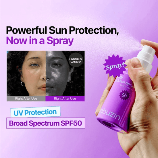 Numbuzin No.9 NAD + PDRN Glow Lock Sun Spray 50ml نامبوزين رقم 9 بخاخ واقي شمس NAD + PDRN لإشراقة البشرة - Princess Cosmetics Qatar