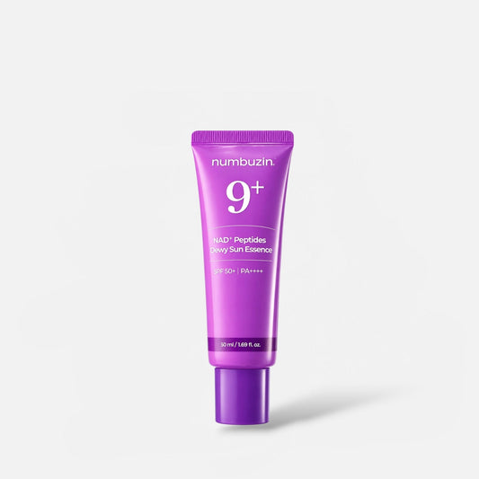 Numbuzin No.9 NAD+ Peptides Dewy Sun Essence 50ml خلاصة ندى الشمس من نمبوزين رقم 9، ببتيدات NAD+ - Princess Cosmetics Qatar