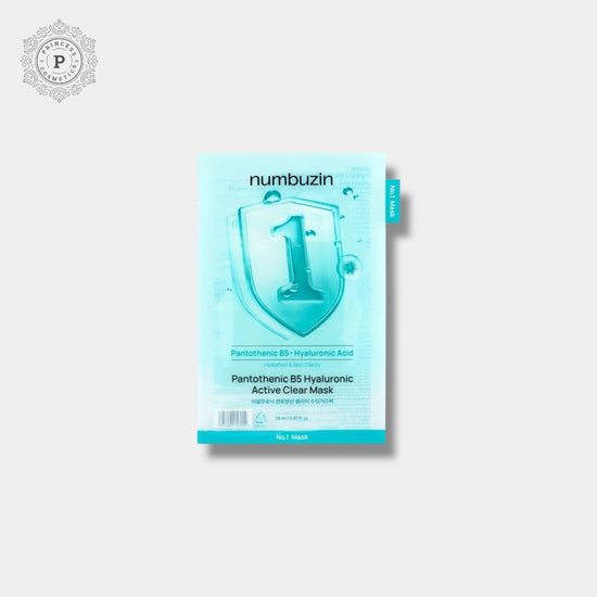 Numbuzin Pantothenic B5 Hyaluronic Active Clear Mask (1 Sheet) قناع نومبوزين بانتوثينيك بي 5 هيالورونيك النشط الشفاف - Princess Cosmetics Qatar