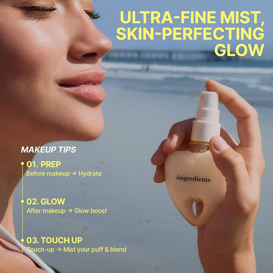 ongredients Skin Barrier Glow Mist Heart Edition 50ml مكونات بخاخ توهج حاجز البشرة - إصدار القلب - Princess Cosmetics Qatar