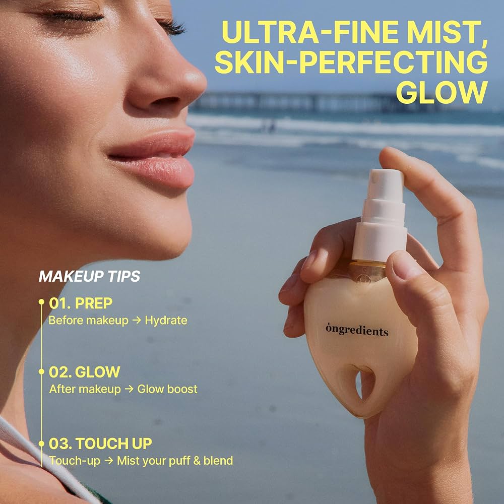 ongredients Skin Barrier Glow Mist Heart Edition 50ml مكونات بخاخ توهج حاجز البشرة - إصدار القلب - Princess Cosmetics Qatar