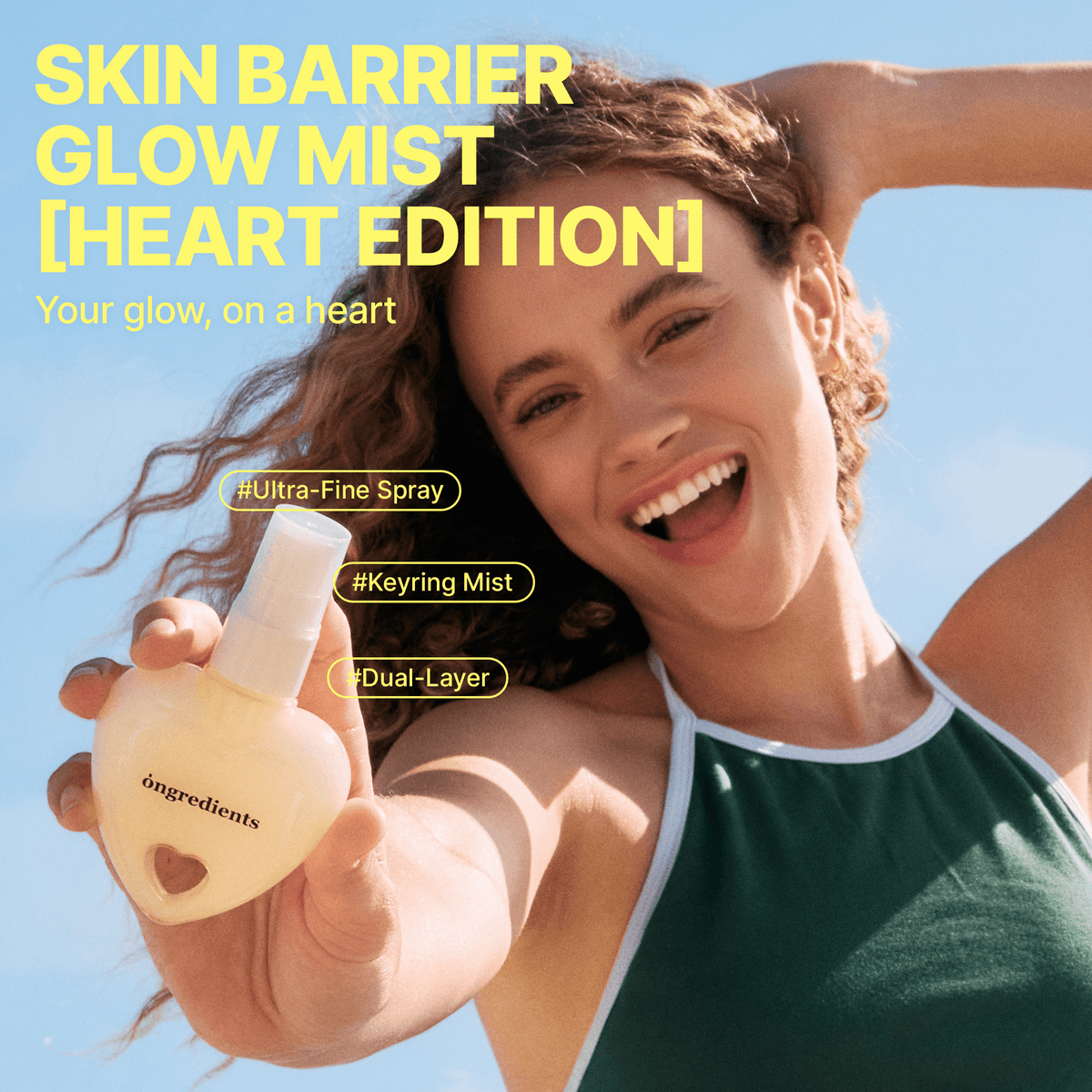ongredients Skin Barrier Glow Mist Heart Edition 50ml مكونات بخاخ توهج حاجز البشرة - إصدار القلب - Princess Cosmetics Qatar