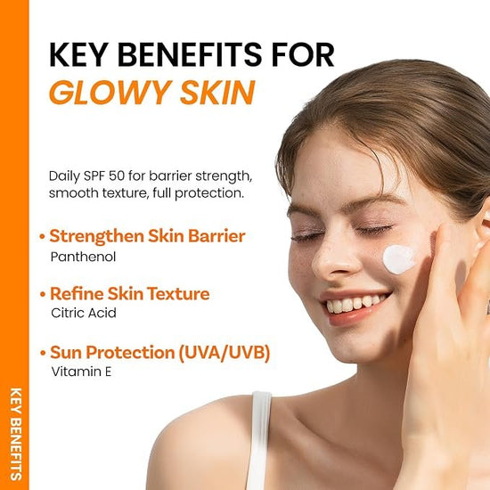 ongredients Skin Barrier Moisture Sun Cream 50ml مكونات كريم واقي من الشمس ومرطب لحاجز البشرة - Princess Cosmetics Qatar