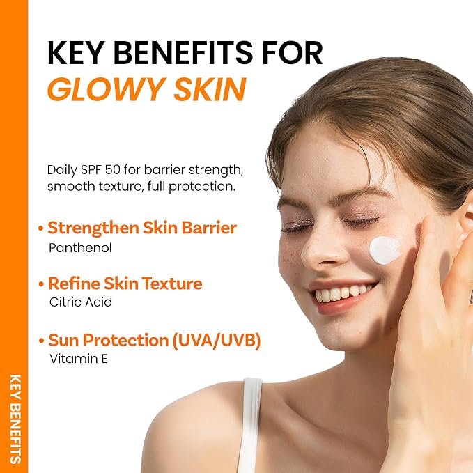 ongredients Skin Barrier Moisture Sun Cream 50ml مكونات كريم واقي من الشمس ومرطب لحاجز البشرة - Princess Cosmetics Qatar