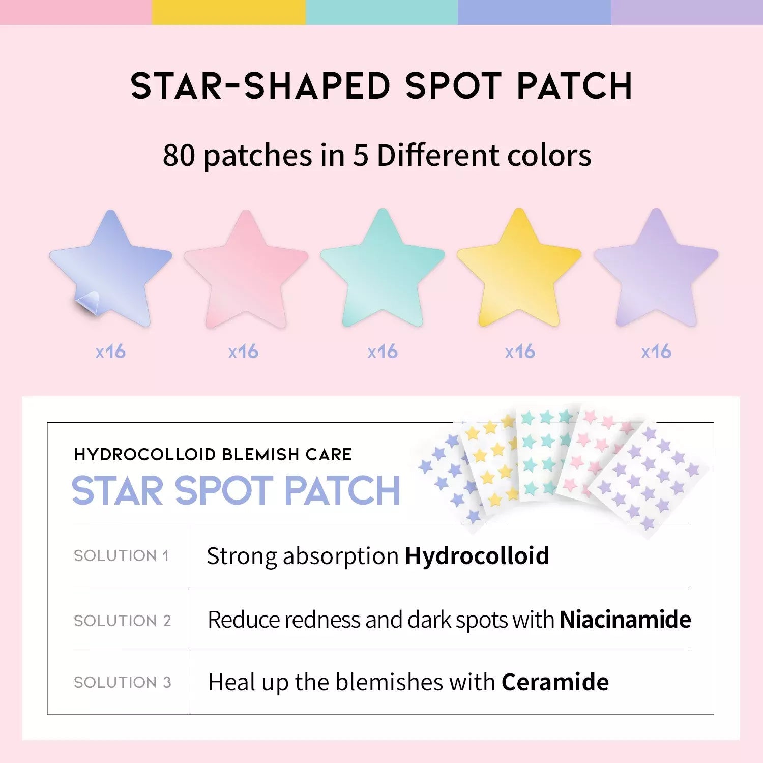 OOTD Star Spot Patch (80 Patches) رقعة نجمة OOTD - Princess Cosmetics Qatar