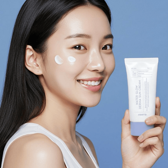 OOTD Water Glow Derma Sun Cream 50ml كريم ووتر جلو ديرما للحماية من الشمس - Princess Cosmetics Qatar