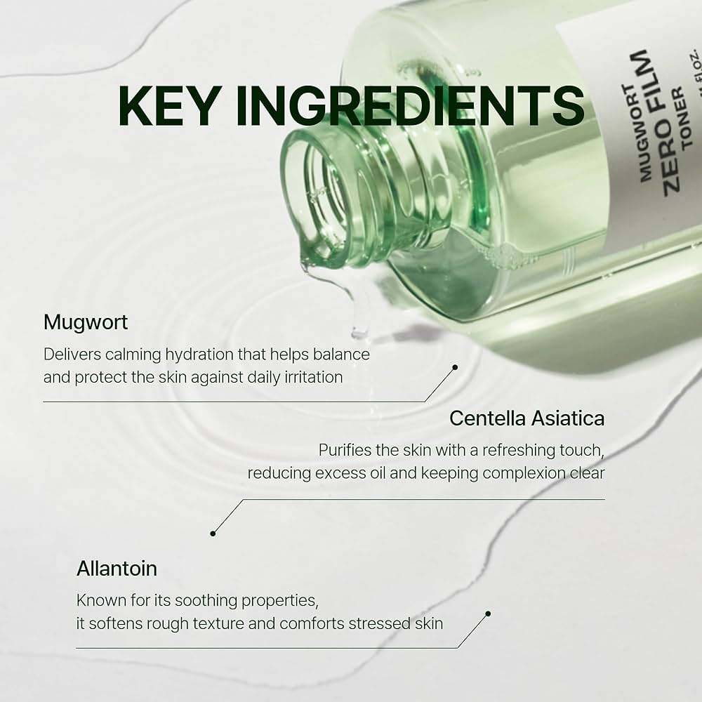 Orien Mugwort Zero Film Toner 160ml حبر أورين موغورت زيرو فيلم - Princess Cosmetics Qatar