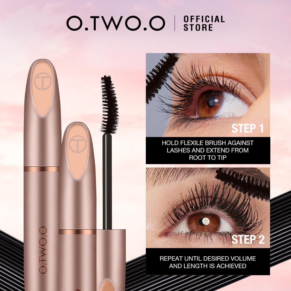 O.TWO.O 2 in 1 Volume Fiber & Mascara 8g O.TWO. O 2 في 1 حجم الألياف والماسكارا - Princess Cosmetics Qatar