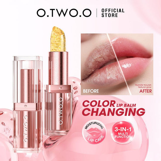 O.TWO.O Sparkling Color Changing Lip Balm مرطب شفاه متلألئ متغير اللون من O.TWO.O - Princess Cosmetics Qatar