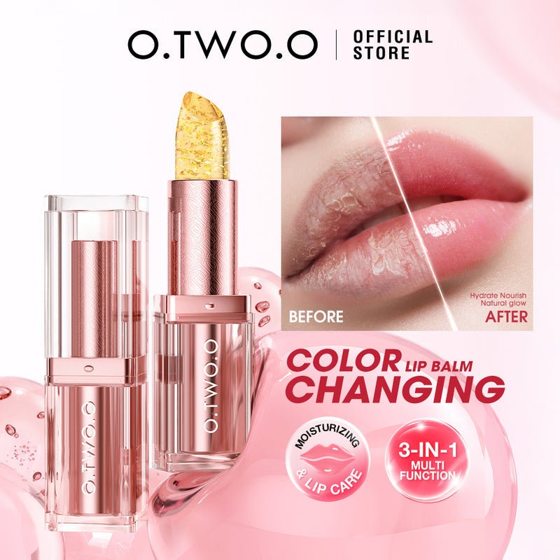 O.TWO.O Sparkling Color Changing Lip Balm مرطب شفاه متلألئ متغير اللون من O.TWO.O - Princess Cosmetics Qatar
