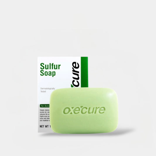 Oxecure Sulfur Soap 100g صابون الكبريت أوكسيكيور - Princess Cosmetics Qatar