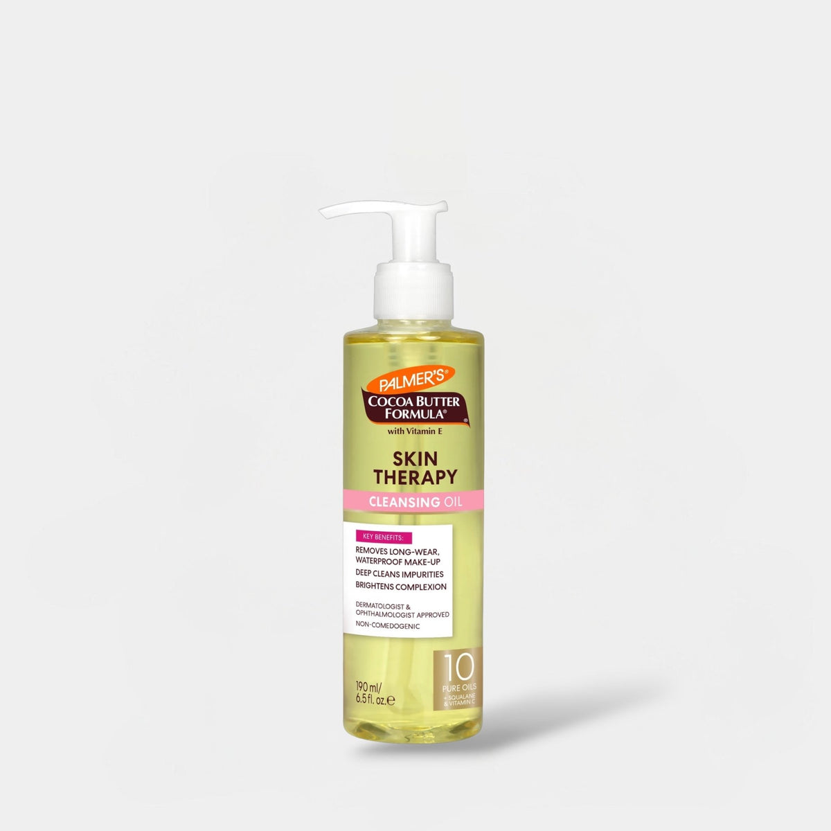 Palmer’s Cocoa Butter Formula Skin Therapy Cleansing Oil 190ml زيت التنظيف المُعالج للبشرة بتركيبة زبدة الكاكاو من بالمرز - Princess Cosmetics Qatar