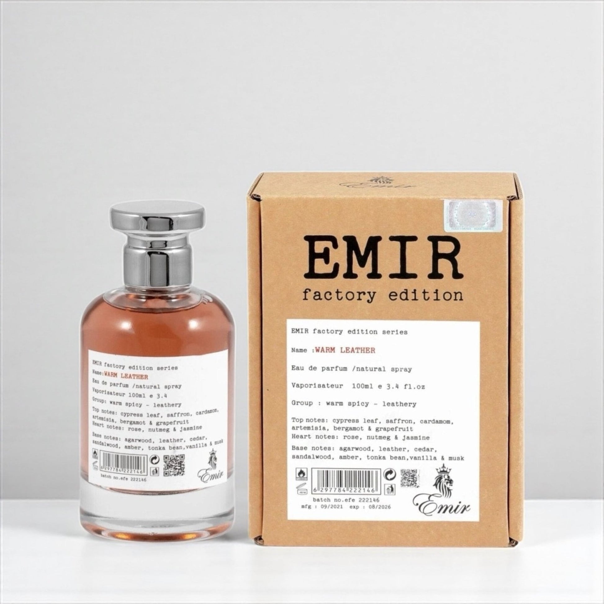 Paris Corner Emir Factory Edition (Warm Leather) 100ml ركن باريس إصدار مصنع الأمير (جلد دافئ) - Princess Cosmetics Qatar