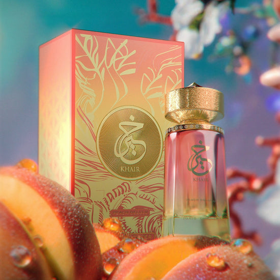 Paris Corner Khair Peach Delulu 100ml باريس كورنر خير بيتش ديلولو - Princess Cosmetics Qatar