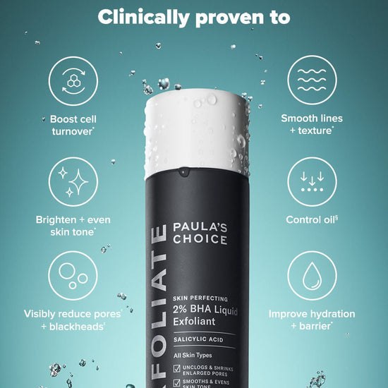 Paula’s Choice Skin Perfecting 2% BHA Liquid Exfoliant. باولا تشويس سكين بيرفكتينج 2٪ BHA مقشر سائل - Princess Cosmetics Qatar