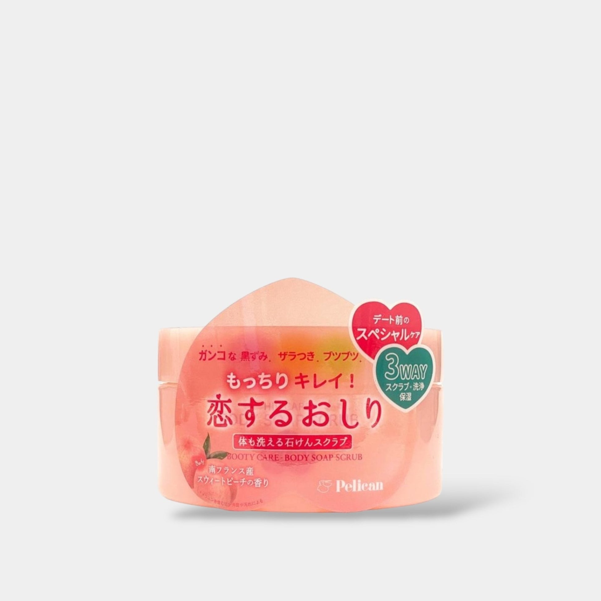 Pelican Soap Hip Care Body Soap Scrub - Sweet Peach 180g مقشر الجسم للعناية بالورك من بيليكان سوب - خوخ حلو - Princess Cosmetics Qatar