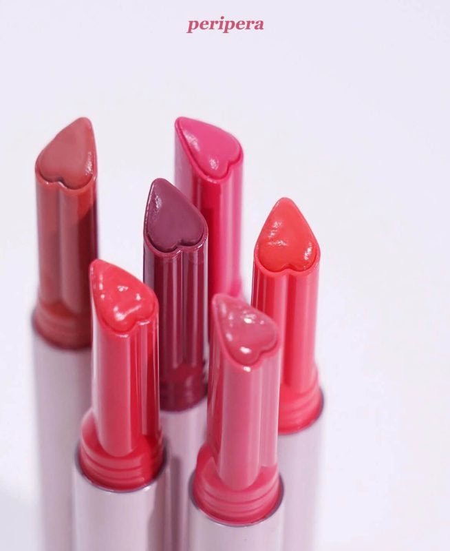 Peripera Heart Jam Glow Lip (6 Shades). بيريبيرا هارت جام جلو ليب - Princess Cosmetics Qatar