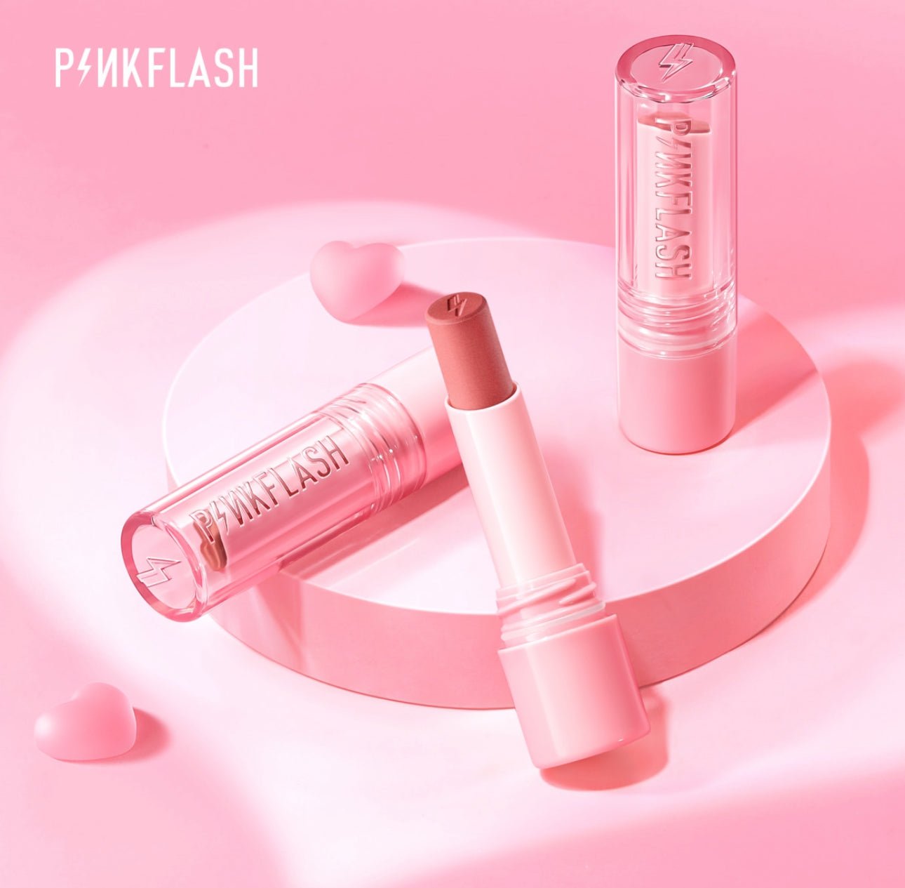 Pinkflash Loving Heart Lasting Matte Lipstick أحمر شفاه غير لامع يدوم طويلاً من بينك فلاش لوفينج هارت - Princess Cosmetics Qatar