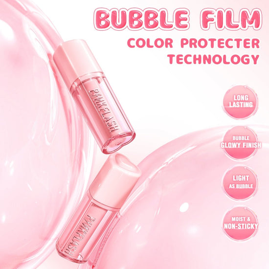 Pinkflash Transferproof Bubble Glowy Lip Tint لون الشفاه اللامع المقاوم للتلف بينك فلاش - Princess Cosmetics Qatar